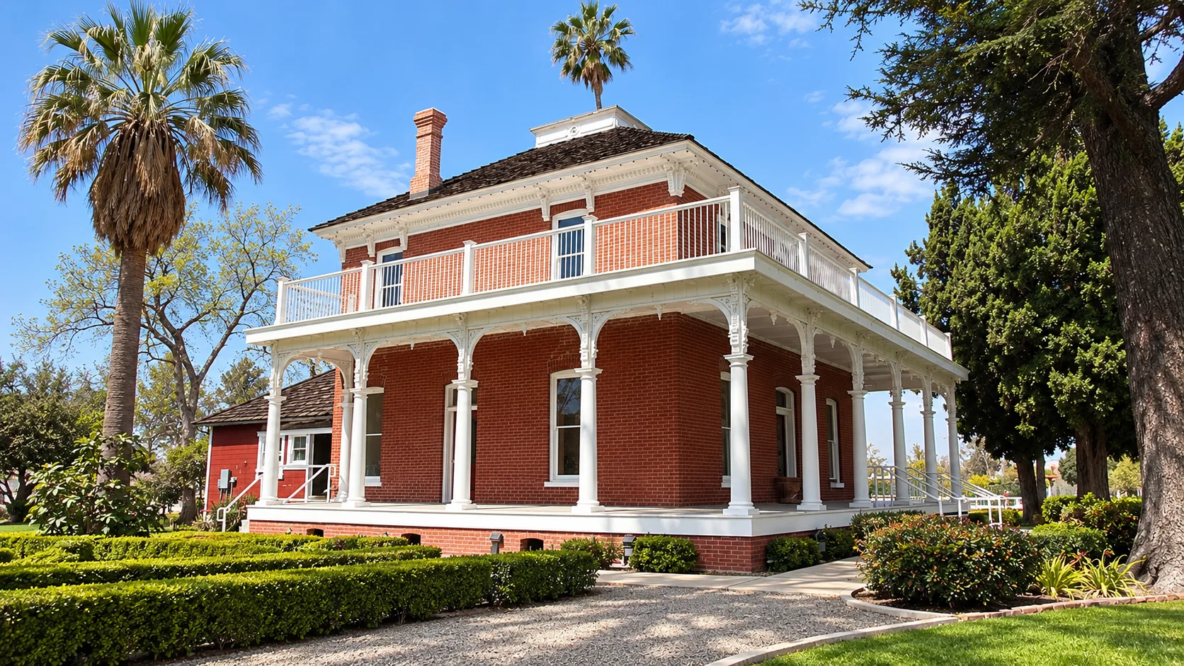 Estudillo Mansion exterior in San Jacinto, California