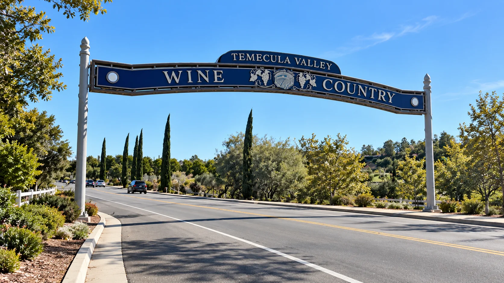 Temecula Wine Country gateway in Temecula, California
