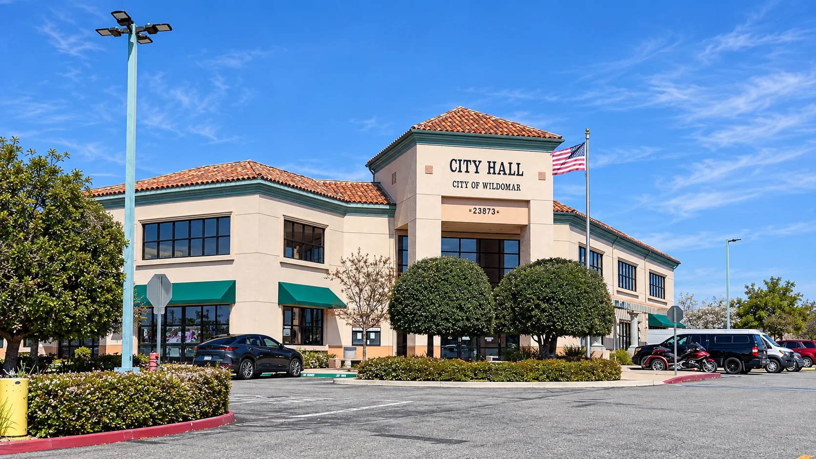 Wildomar City Hall exterior in Wildomar, California