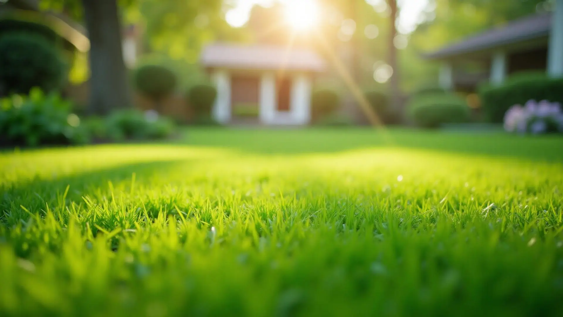 Professional gopher and mole control service - healthy green lawn